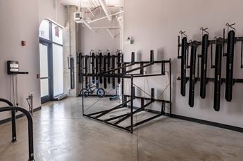 Indoor bicycle parking